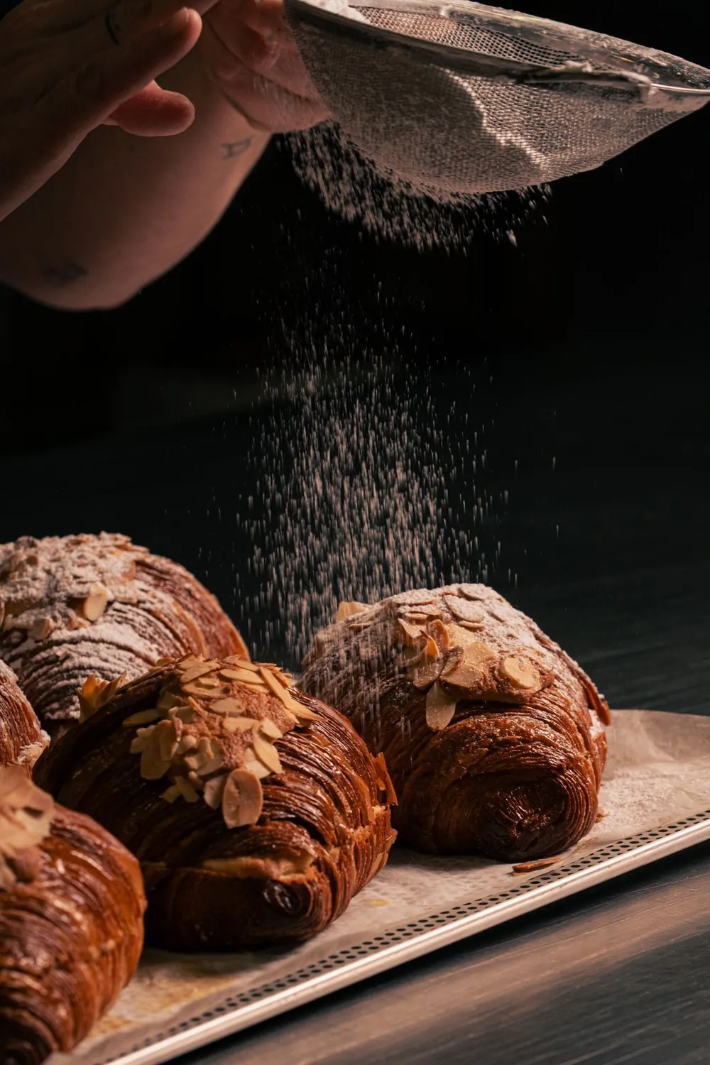 Fresh-baked croissants